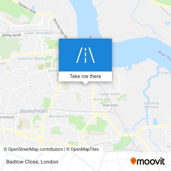 Badlow Close map