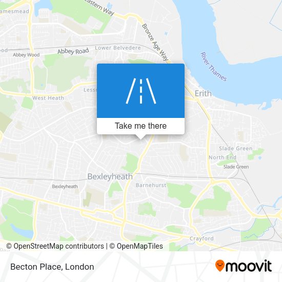 Becton Place map
