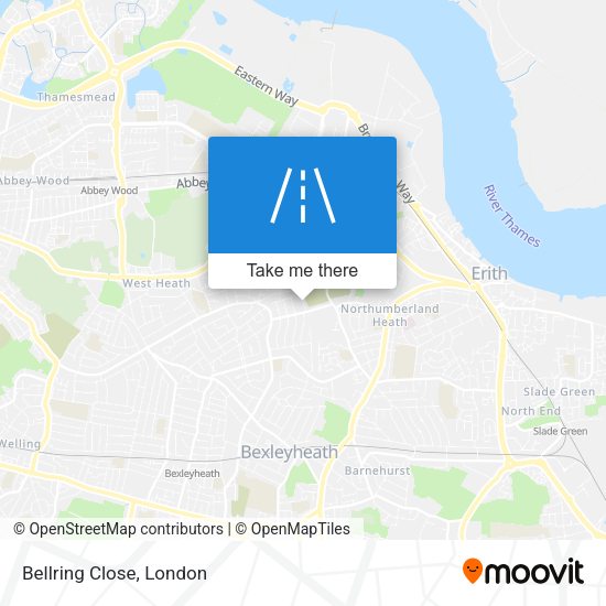 Bellring Close map