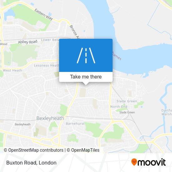 Buxton Road map