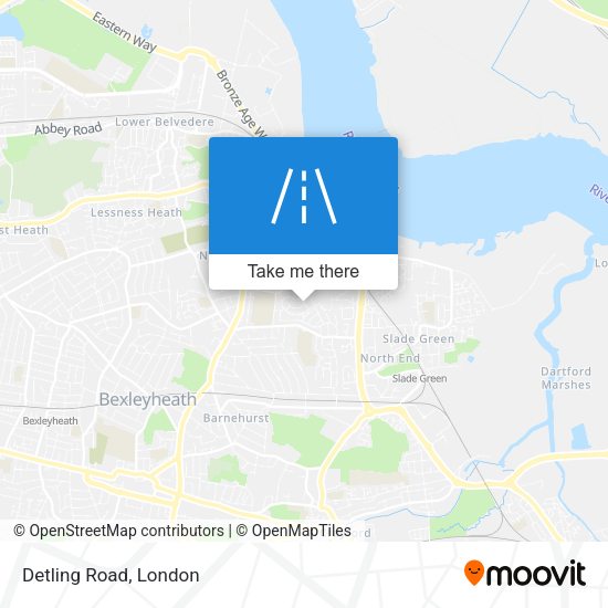 Detling Road map