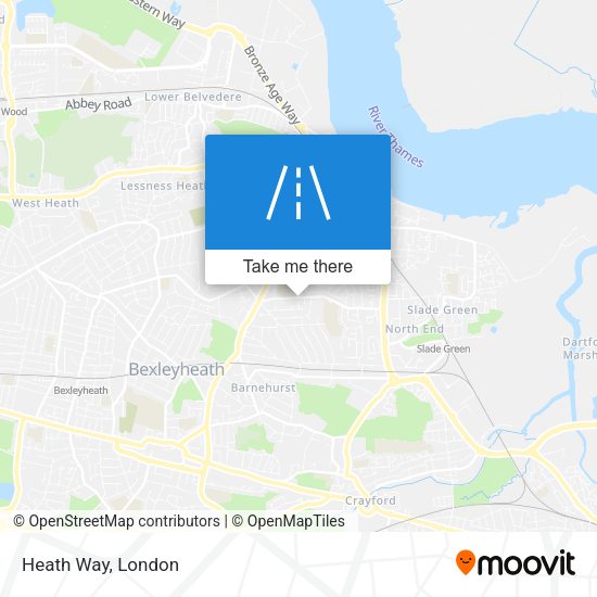 Heath Way map