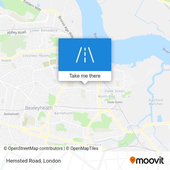 Hemsted Road map
