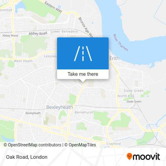 Oak Road map