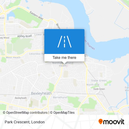 Park Crescent map