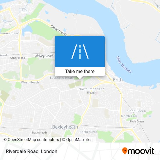Riverdale Road map