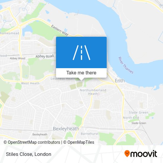 Stiles Close map