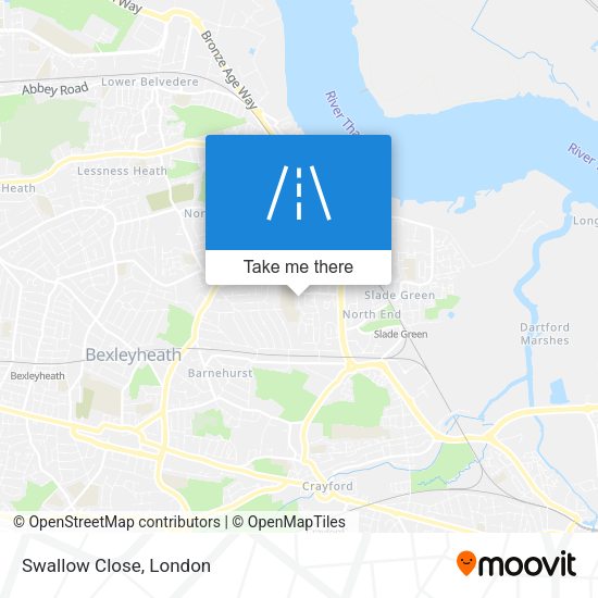 Swallow Close map