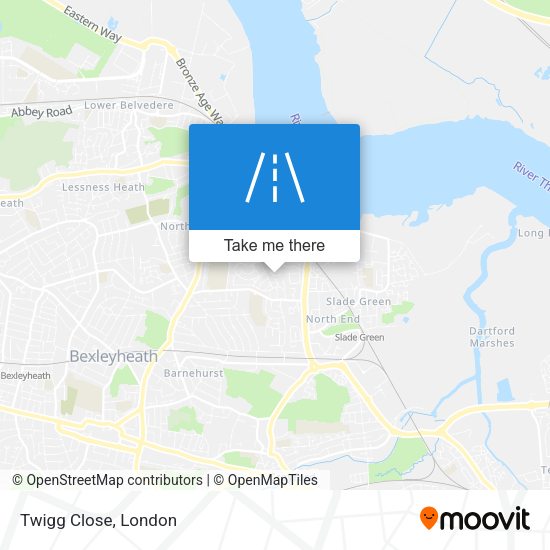 Twigg Close map