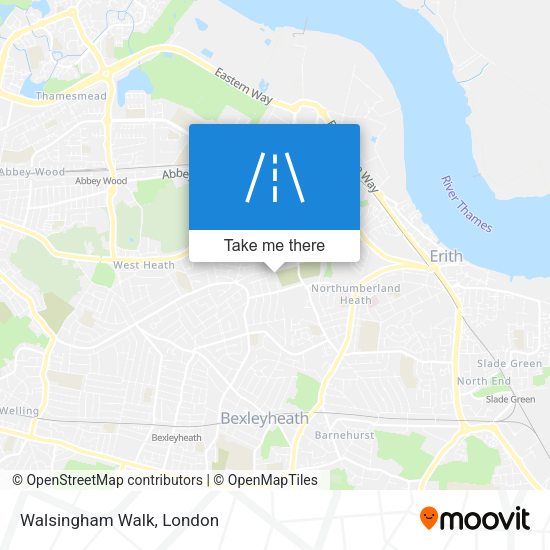 Walsingham Walk map