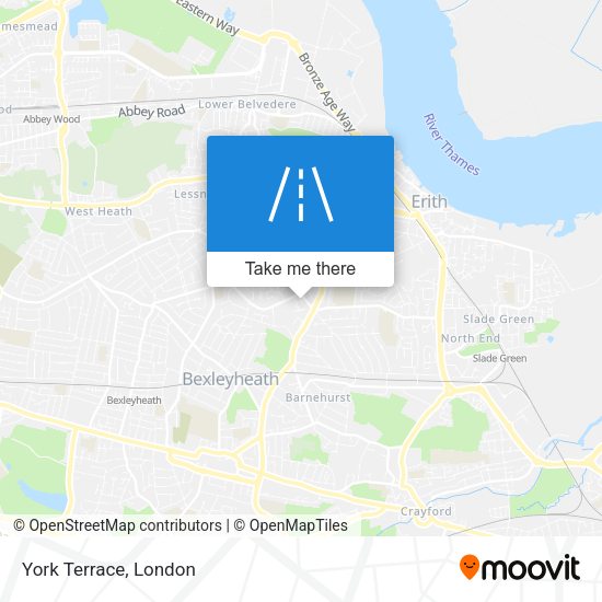 York Terrace map