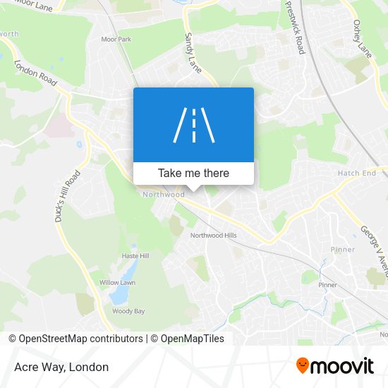 Acre Way map