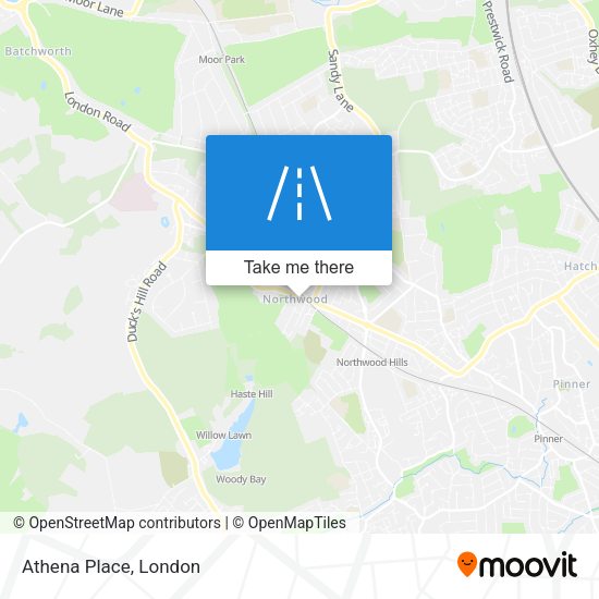 Athena Place map