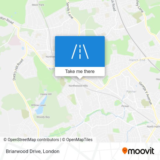 Briarwood Drive map