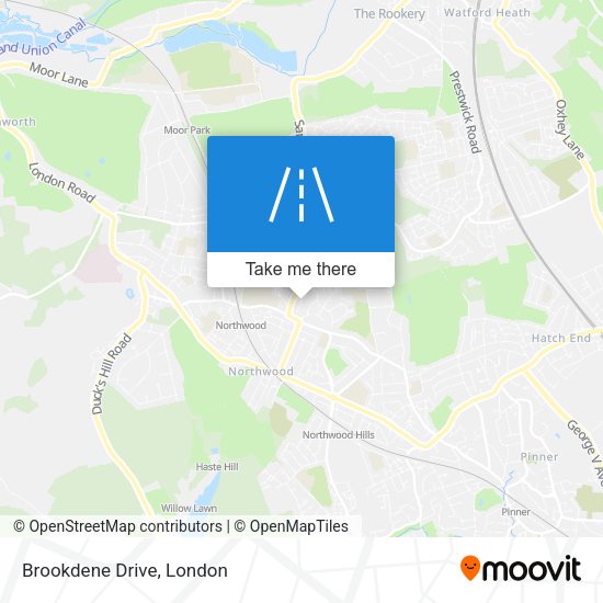 Brookdene Drive map