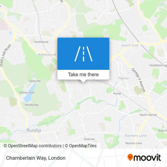 Chamberlain Way map