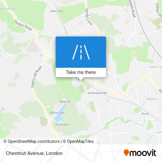 Chestnut Avenue map