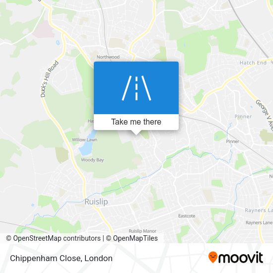 Chippenham Close map