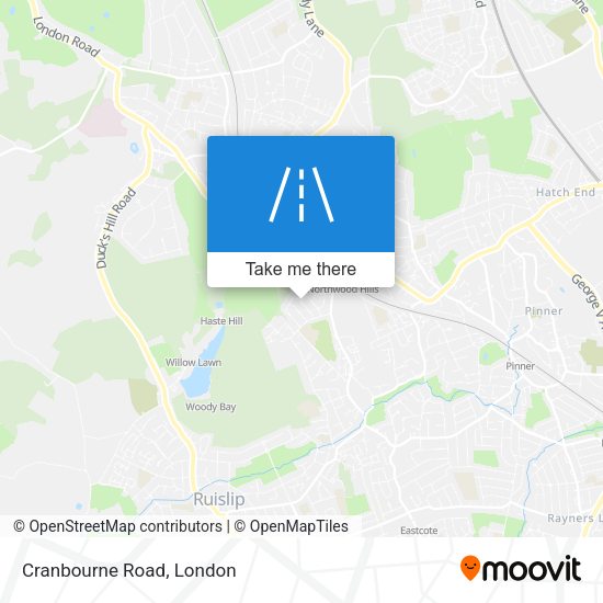 Cranbourne Road map