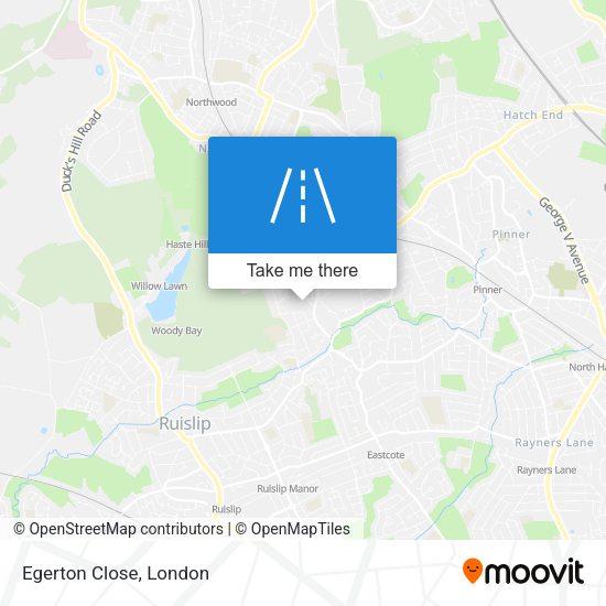 Egerton Close map