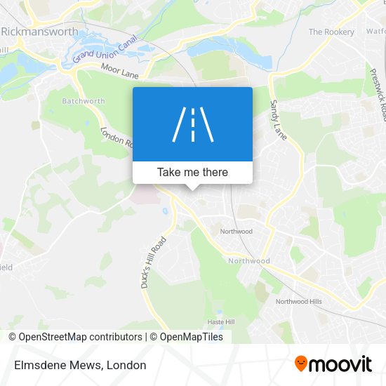Elmsdene Mews map