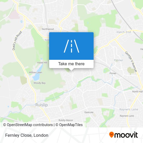 Fernley Close map