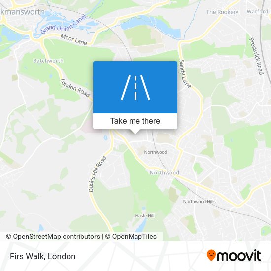 Firs Walk map