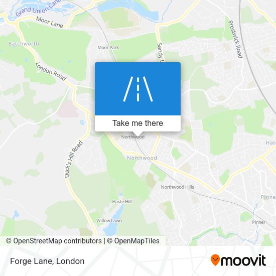 Forge Lane map