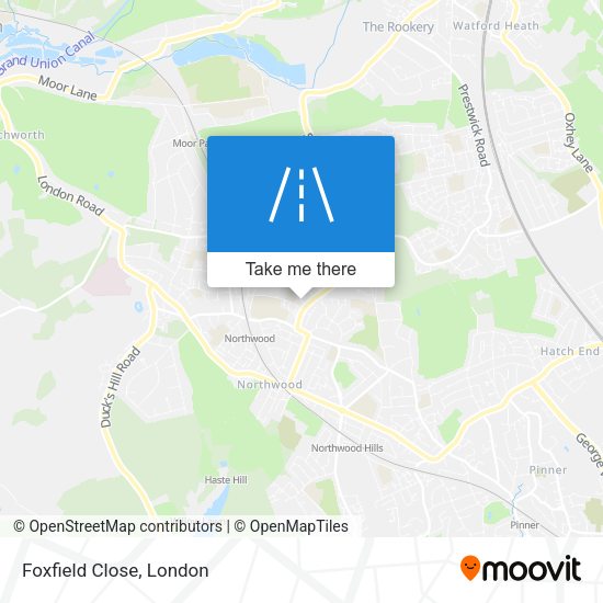 Foxfield Close map
