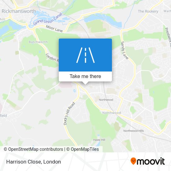 Harrison Close map
