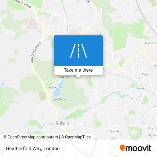 Heatherfold Way map