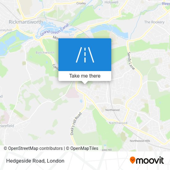 Hedgeside Road map
