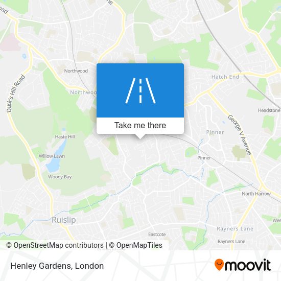 Henley Gardens map