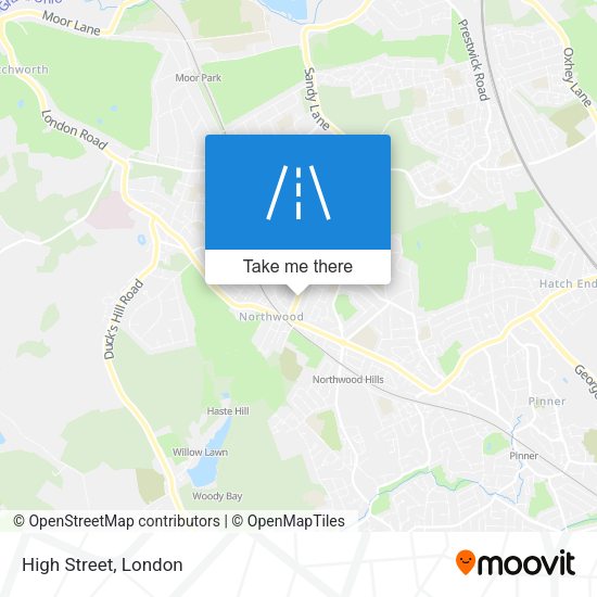 High Street map