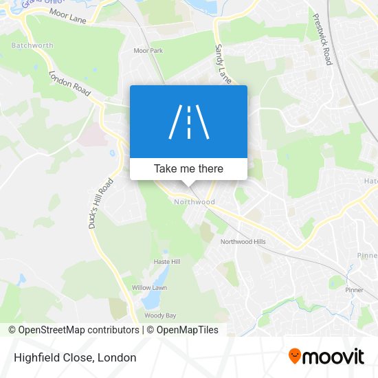 Highfield Close map