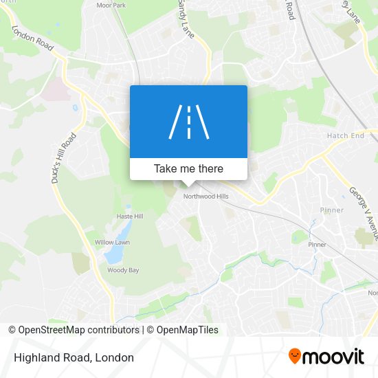 Highland Road map