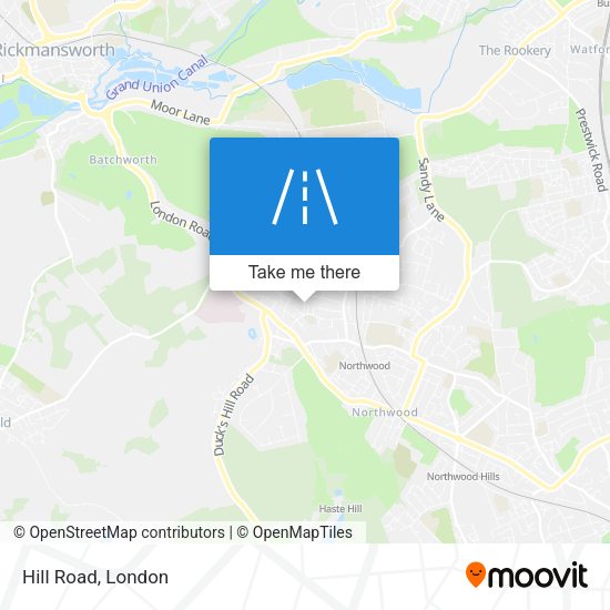 Hill Road map