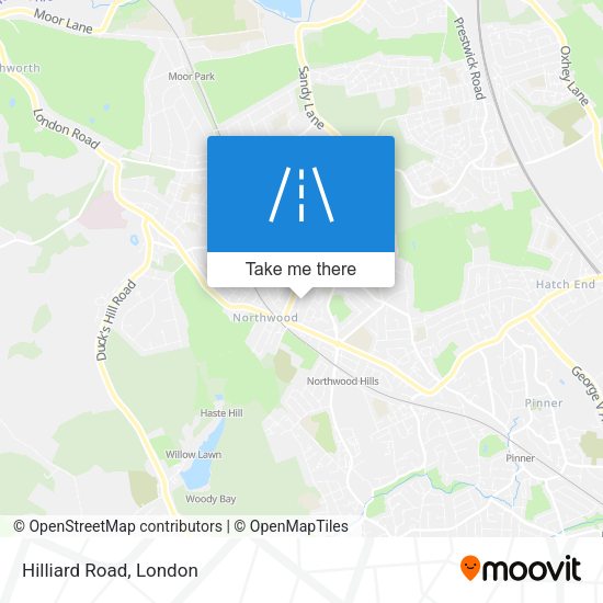 Hilliard Road map