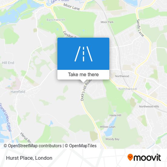 Hurst Place map