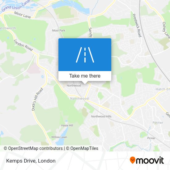 Kemps Drive map