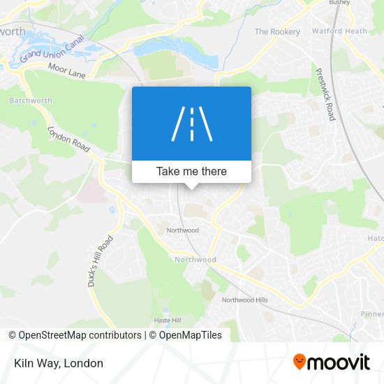 Kiln Way map