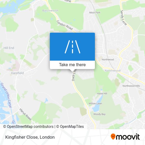 Kingfisher Close map
