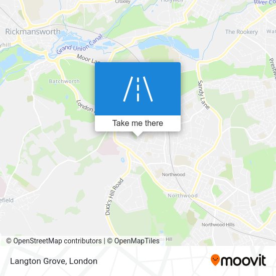 Langton Grove map