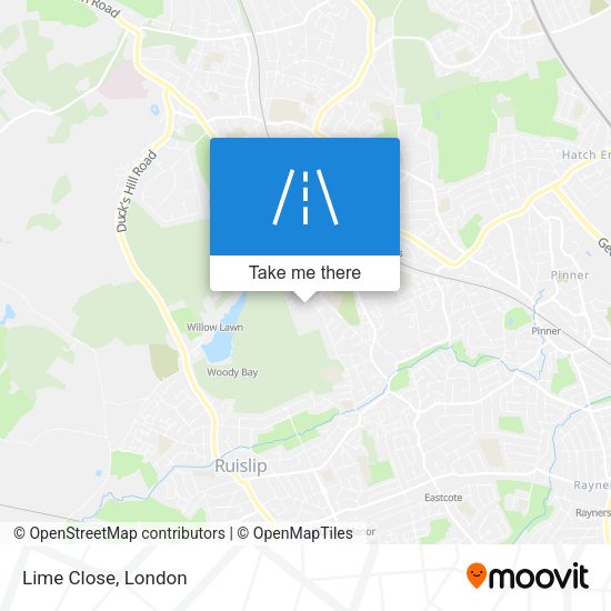 Lime Close map