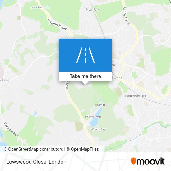 Lowswood Close map