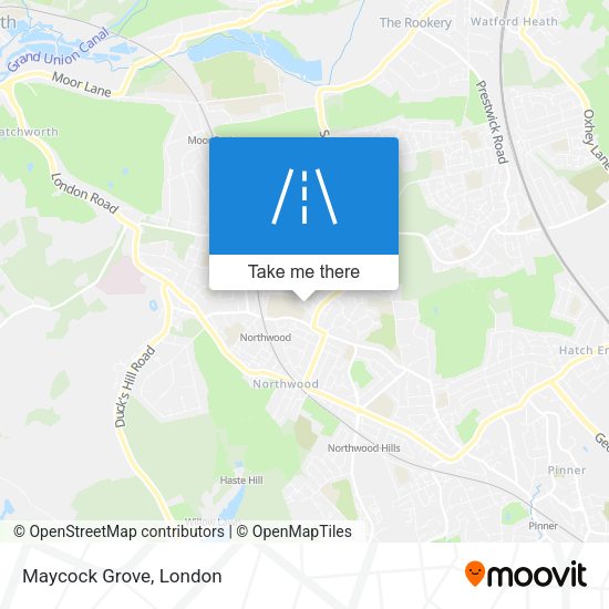 Maycock Grove map