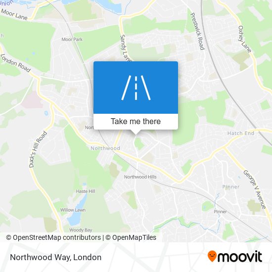 Northwood Way map