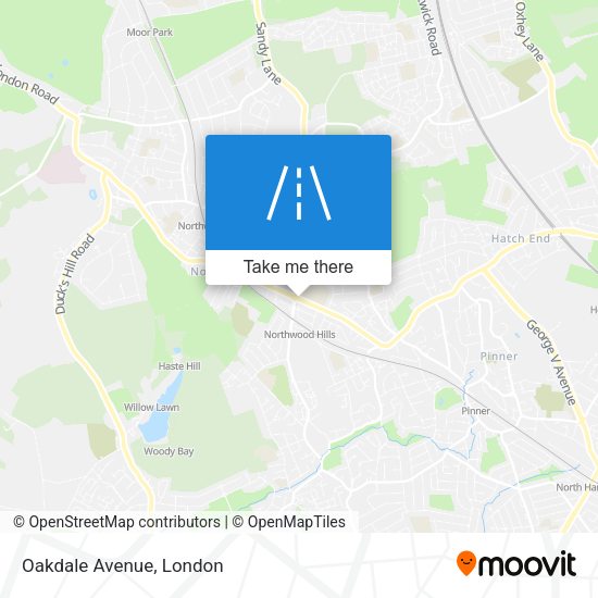 Oakdale Avenue map