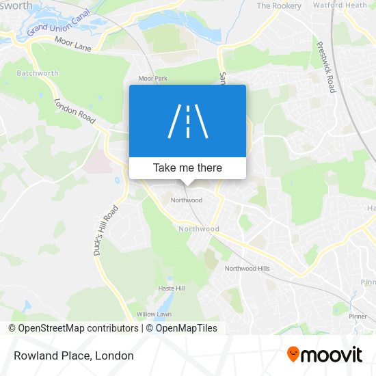 Rowland Place map