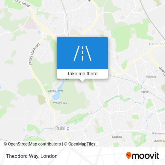 Theodora Way map